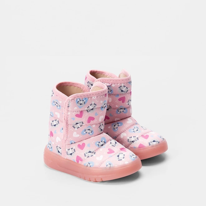 Bota Infantil Molekinha Comfy Gatinho Rosa