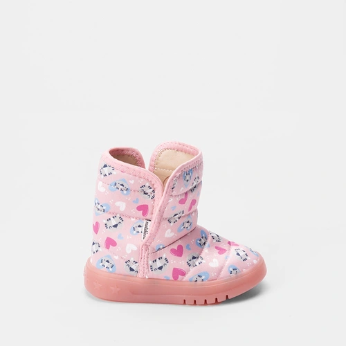 Bota Infantil Molekinha Comfy Gatinho Rosa