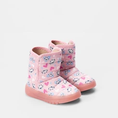 Bota Infantil Molekinha Comfy Gatinho Rosa