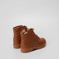 Bota Coturno Infantil Molekinha Detalhe Soft Caramelo