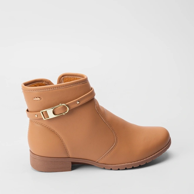 Ankle Boot Dakota Detalhe Fivela Caramelo