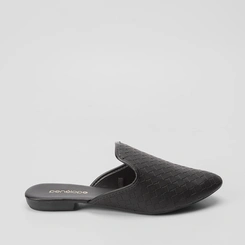 Mule Penélope Textura Tressê Preto