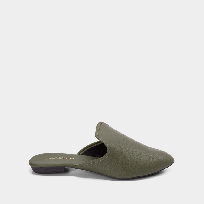 Mule Penélope Basic Verde Oliva