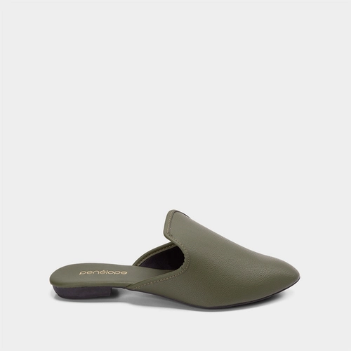Mule Penélope Basic Verde Oliva