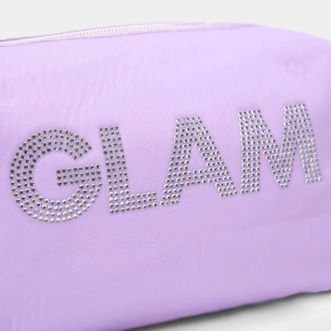 Necessaire Qualis Glam Ziper Pérola Lilás