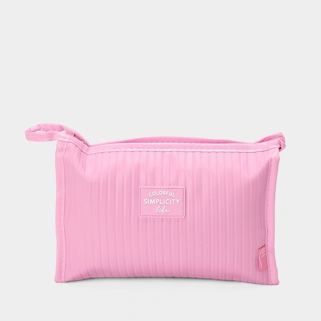 Necessaire Qualis Colorful Simplicity Life Rosa