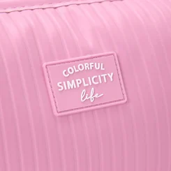Necessaire Qualis Colorful Simplicity Life Rosa