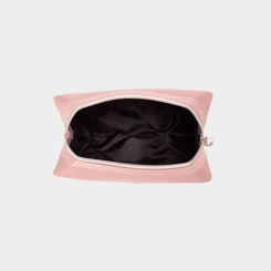 Necessaire Qualis Glam Ziper Pérola Rosa