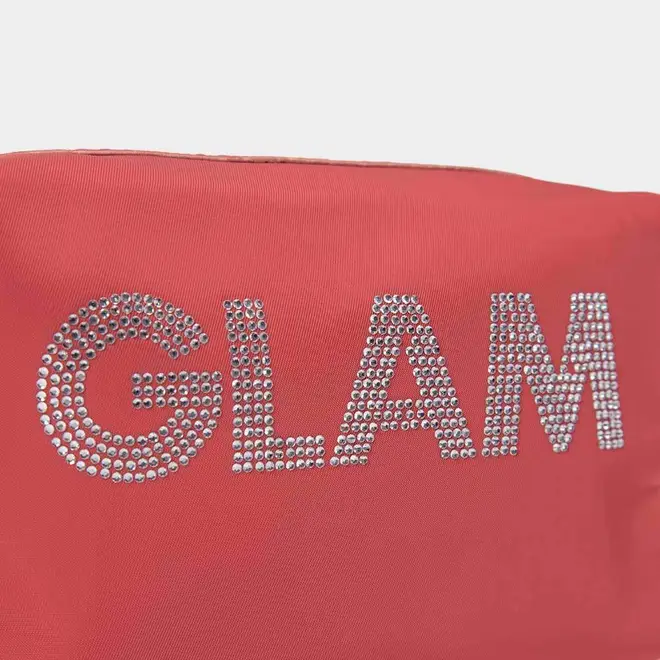Necessaire Qualis Glam Ziper Pérola Vermelho