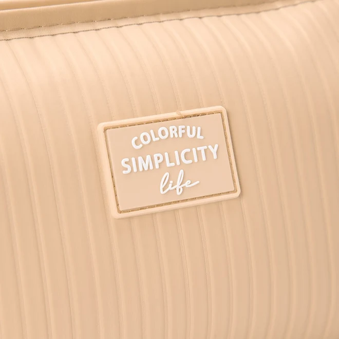 Necessaire Qualis Colorful Simplicity Life Bege