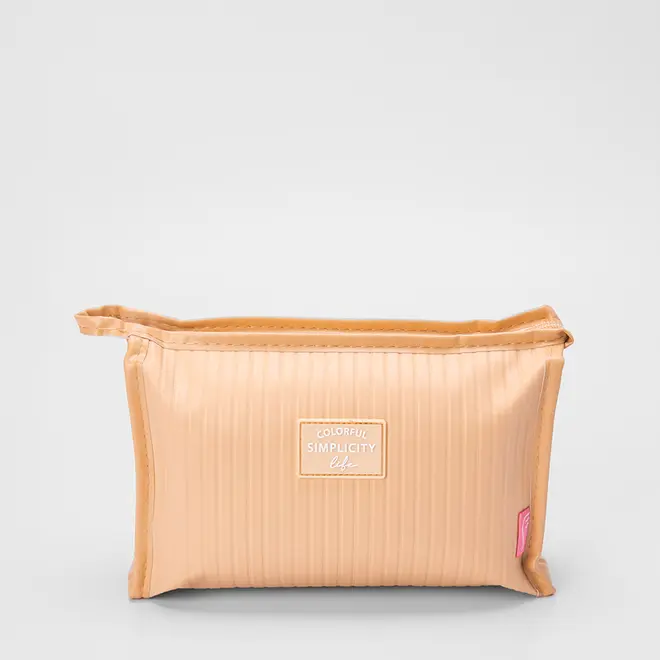 Necessaire Qualis Colorful Simplicity Life Bege