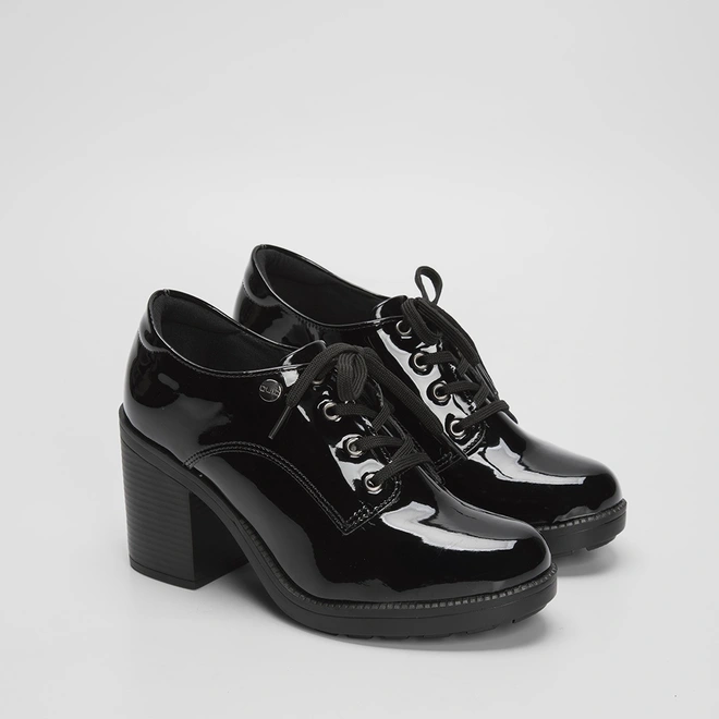 Sapato Oxford Quiz Verniz Preto