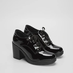 Sapato Oxford Quiz Verniz Preto