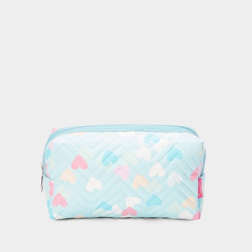 Necessaire Qualis Corações Azul