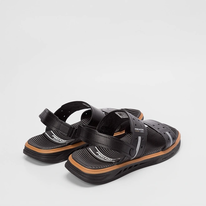 Sandália Pegada Anatomic Couro Preto