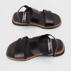 Sandália Pegada Anatomic Couro Preto
