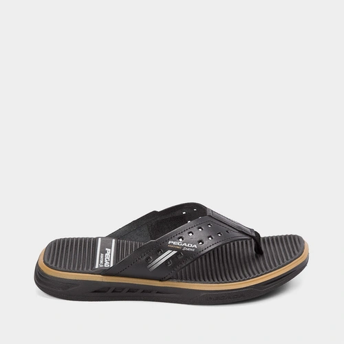 Chinelo Pegada Anatomics Couro Preto