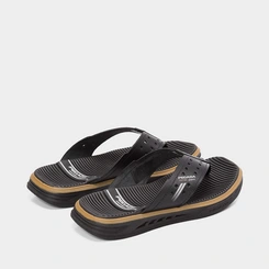 Chinelo Pegada Anatomics Couro Preto