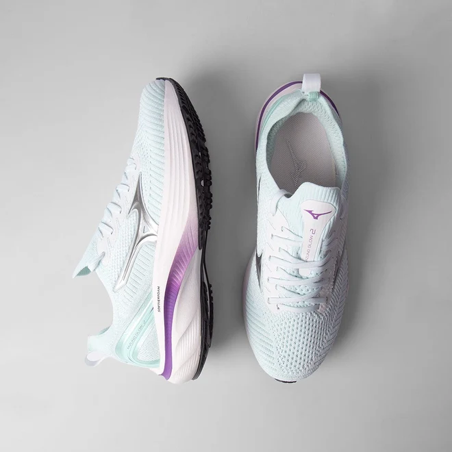 Tênis Mizuno Glow 2 Feminino Lilás & Branco