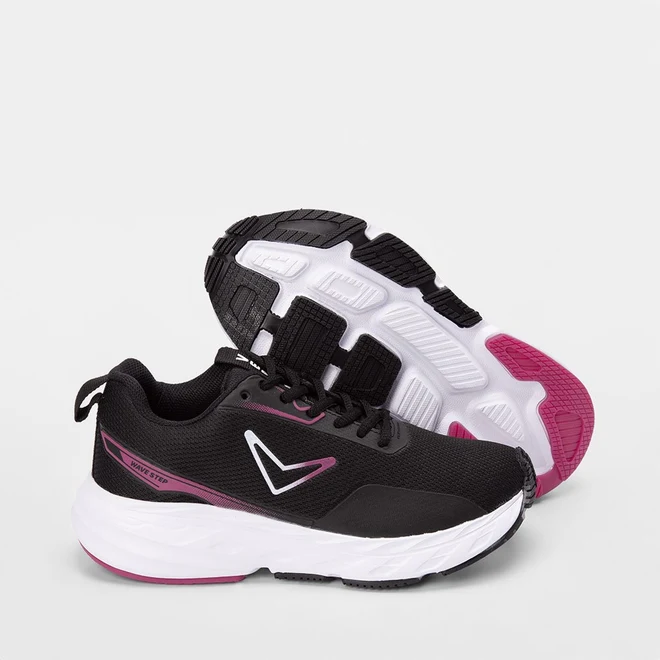 Tênis Vertus Esportivo Feminino Wave Step Preto