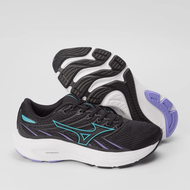 Tênis Mizuno Jet 8 Esportivo Feminino Verde & Preto