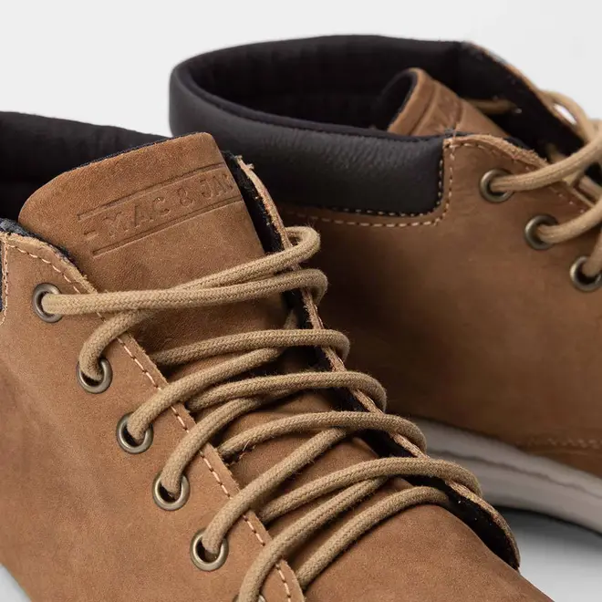 Bota Coturno Mac & Jac Couro Basic Caramelo