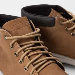 Bota Coturno Mac & Jac Couro Basic Caramelo