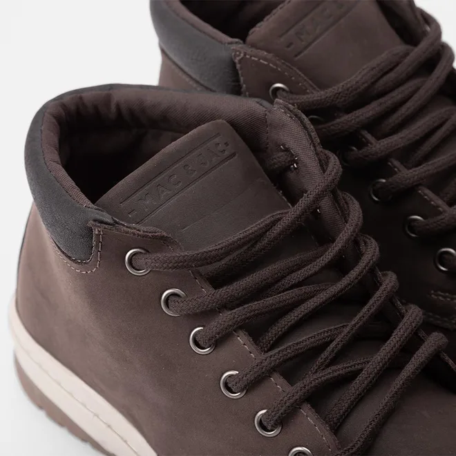 Bota Coturno Mac & Jac Couro Marrom