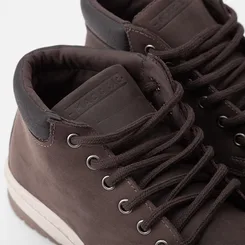 Bota Coturno Mac & Jac Couro Marrom