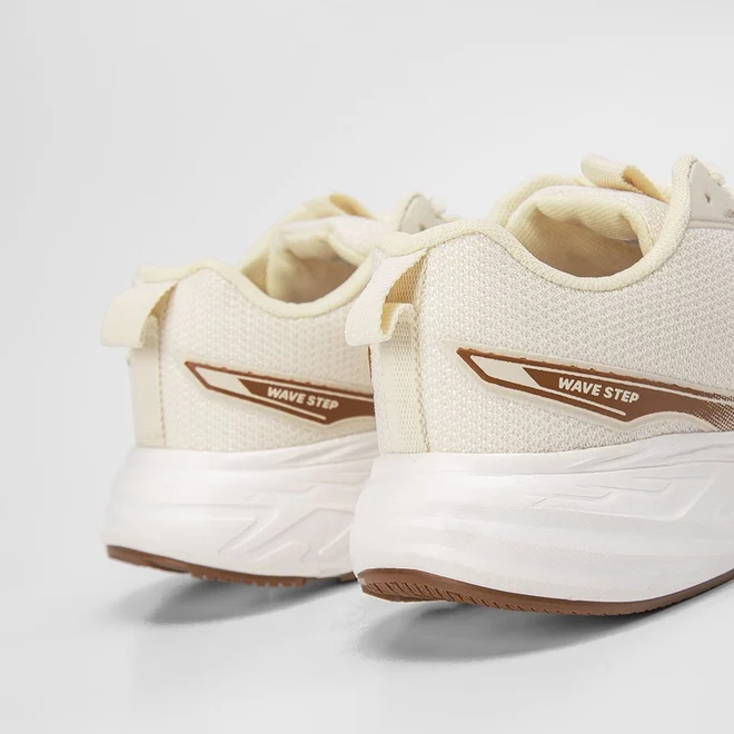 Tênis Vertus Esportivo Feminino Wave Step Marrom & Bege