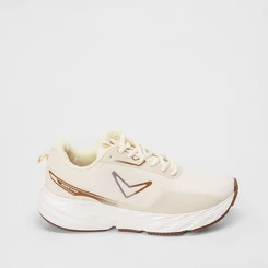 Tênis Vertus Esportivo Feminino Wave Step Marrom & Bege