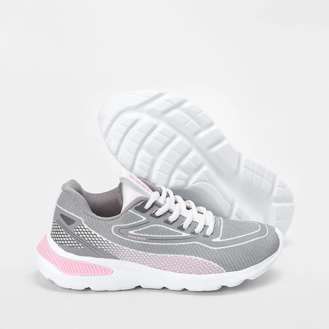 Tênis Vertus Esportivo Feminino Hype Wave Cinza