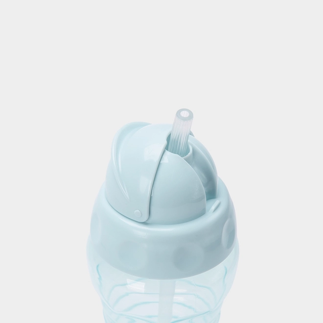 Garrafa Com Canudo Infantil Pimpolho +12m 270ml Azul