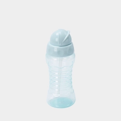 Garrafa Com Canudo Infantil Pimpolho +12m 270ml Azul