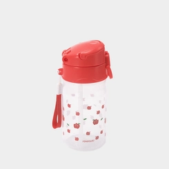 Copo Com Canudo Infantil Pimpolho + 12m 370ml Vermelho