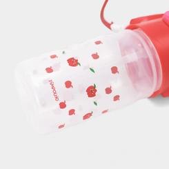 Copo Com Canudo Infantil Pimpolho + 12m 370ml Vermelho