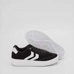 Tênis Casual Feminino Penélope Flatform Recorte Nobuck Preto