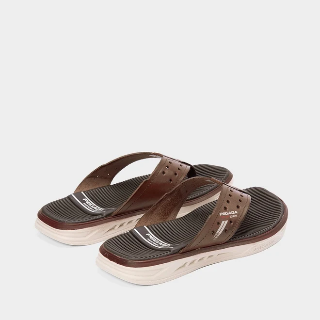 Chinelo Pegada Anatomics Couro Marrom