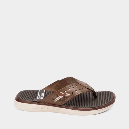 Chinelo Pegada Anatomics Couro Marrom