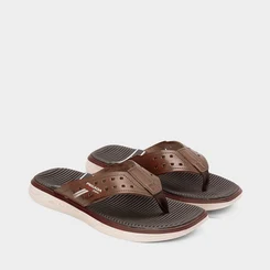 Chinelo Pegada Anatomics Couro Marrom