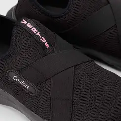 Slip On Feminino Vertus Confort Calce Fácil Preto