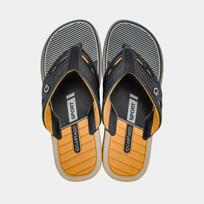Chinelo Cartago Sport Dallas Amarelo & Cinza