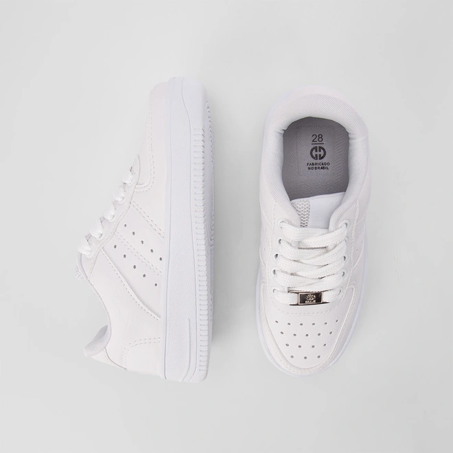 Tênis Infantil Ollie Originals Kings Branco