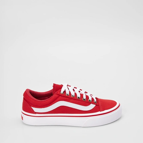 Tênis Star Feet Casual Feminino Recorte Lateral Vermelho