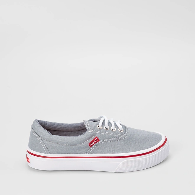 Tênis Casual Feminino Star Feet Cinza