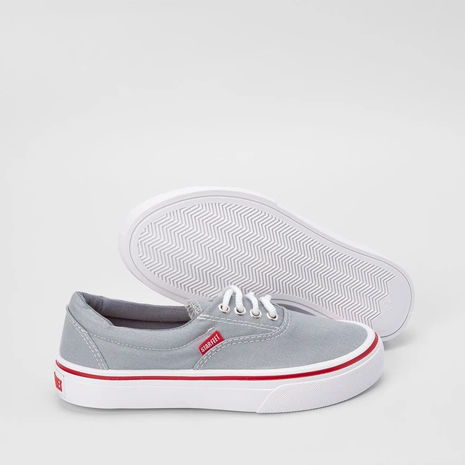 Tênis Casual Feminino Star Feet Cinza