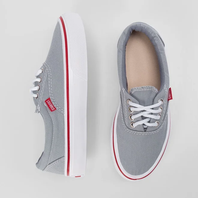 Tênis Casual Feminino Star Feet Cinza