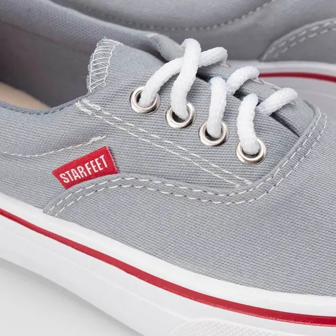 Tênis Casual Feminino Star Feet Cinza