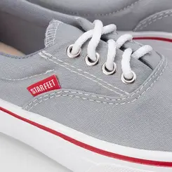 Tênis Casual Feminino Star Feet Cinza