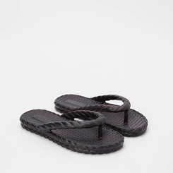 Chinelo Gabriela Textura Tressê Preto